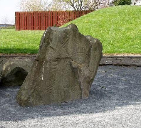 Brandsbutt Pictish Stone Symbol Stone, Aberdeenshire, 2005 Brandsbutt Pictish Stone Symbol Stone, Aberdeenshire
