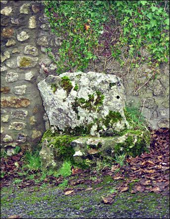 detail of left-hand stone, 2001 Toller Porcorum Standing Stone, Dorset